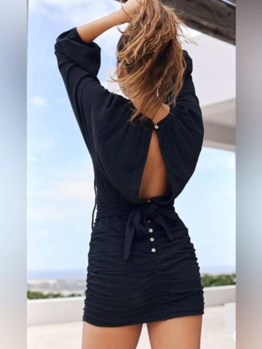 FREE PEOPLE The Only One Mini Dress Black Size XS